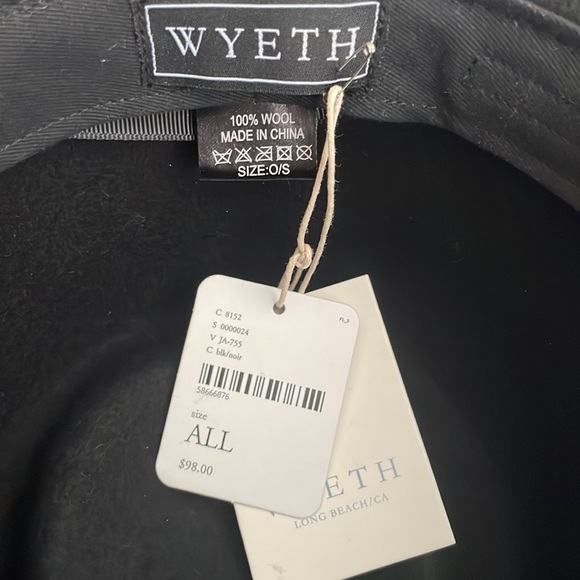 Free People x Wyeth Dakota Black Band Felt Wool Hat - Picture 6 of 8